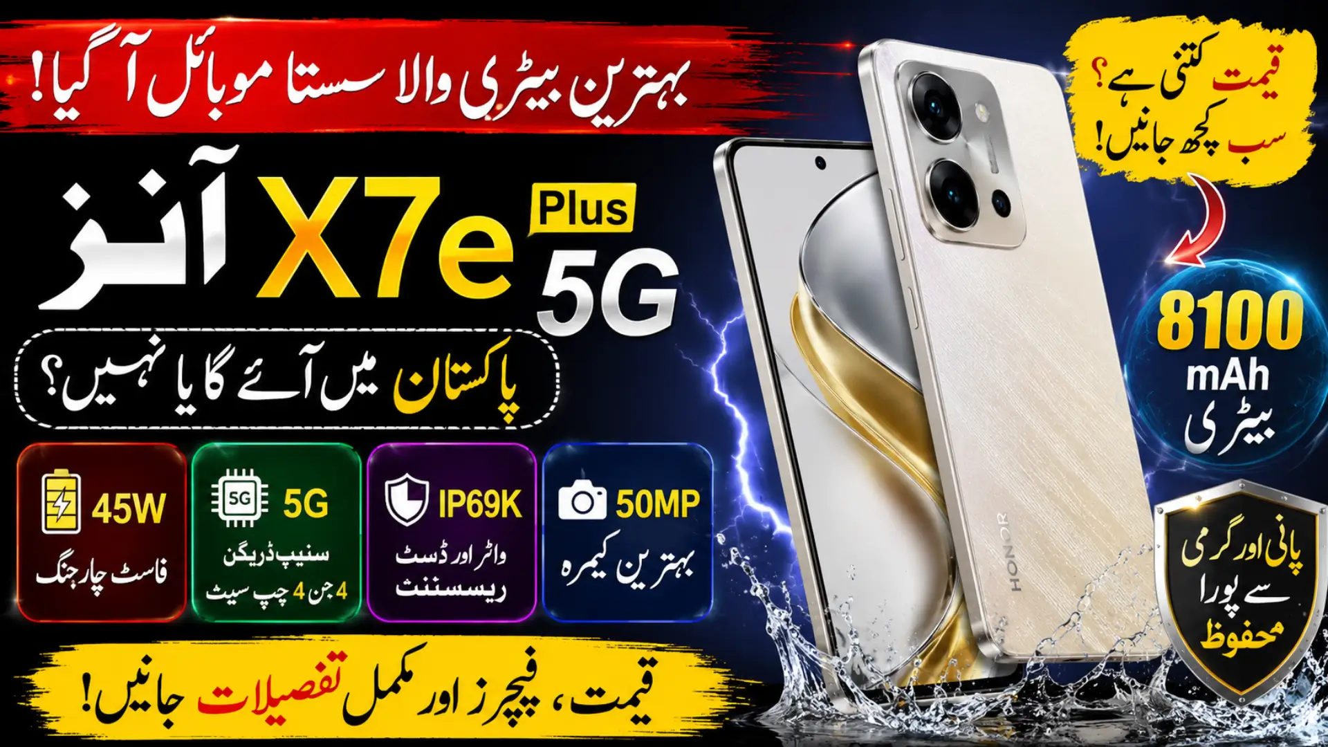 Honor X7e Plus 5G Launched – Will It Come to Pakistan?