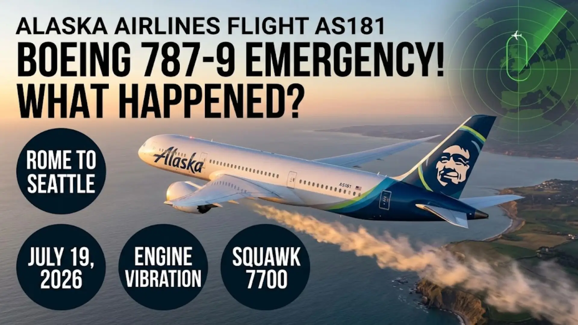 Alaska Airlines Boeing 787-9 Emergency: What Happened to Flight AS181?